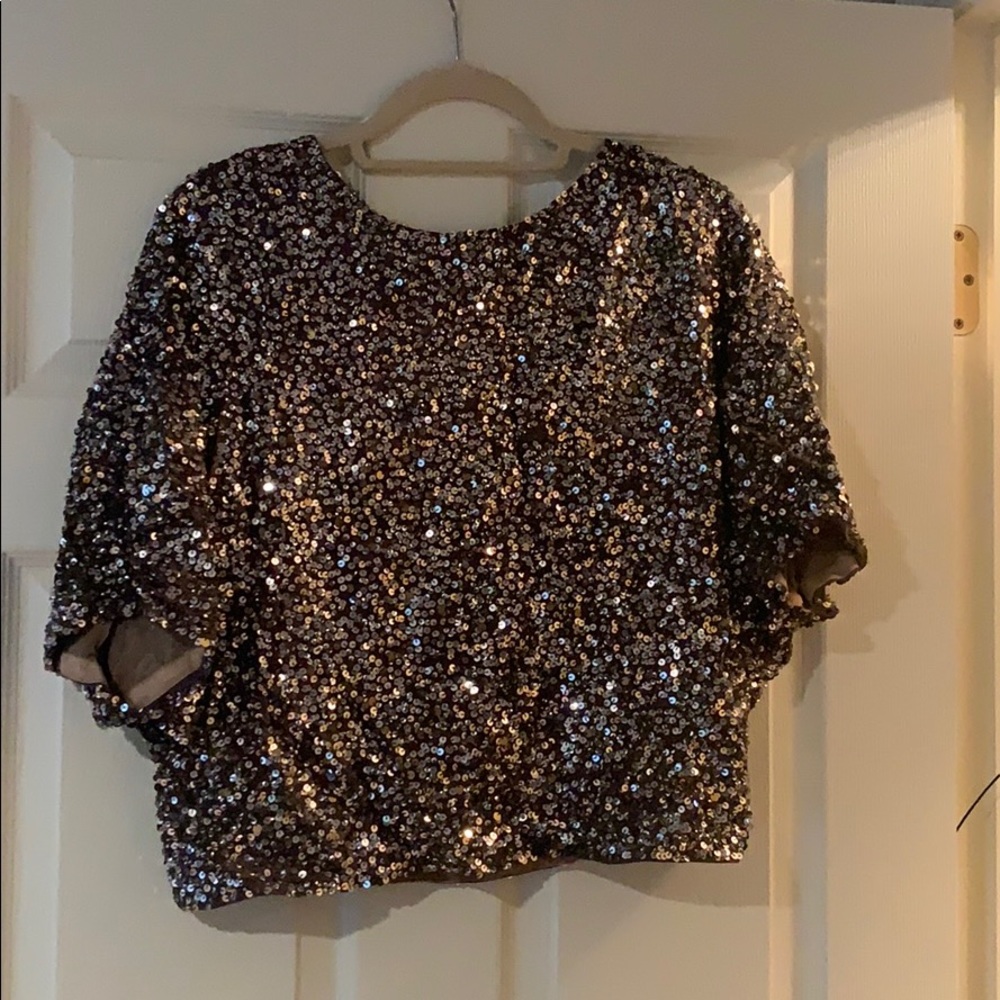 Vince Sequin Top-Size Small